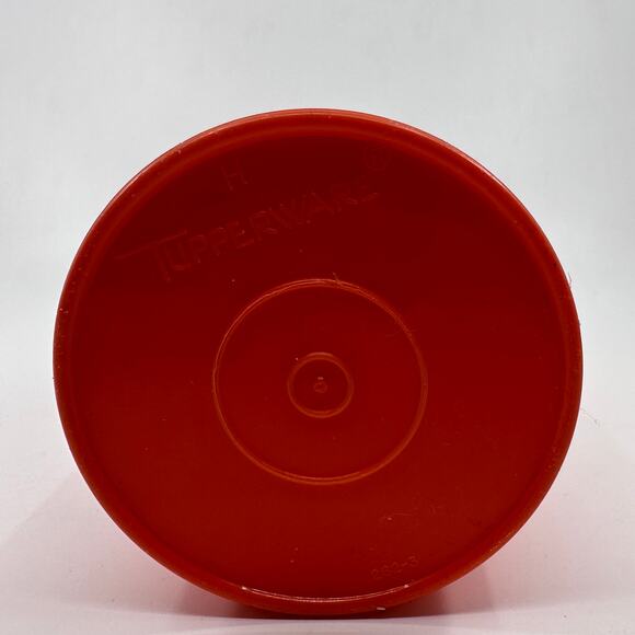 Vintage Tupperware Juice Container w/Lid Flip Up Orange/White Tumbler Pitcher - Picture 3 of 6